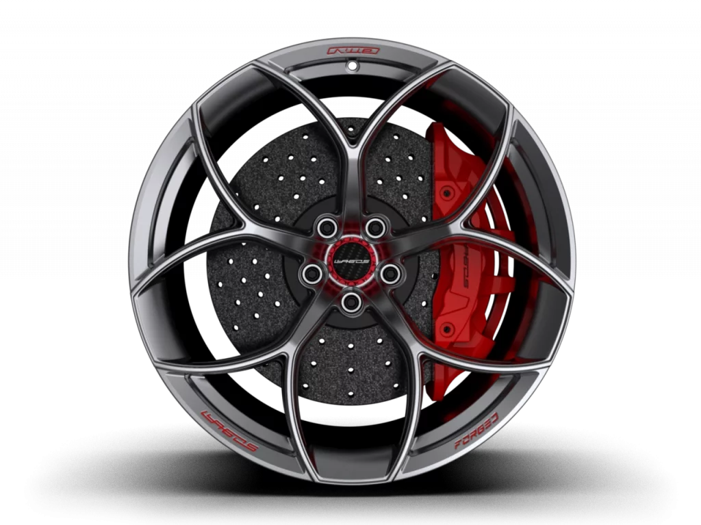 Front_CATTIVO_Grigio_Liquido_Opaco-CL_Red-Logo_Red-Caliper